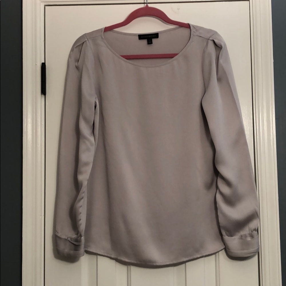 Banana Republic Silver Blouse